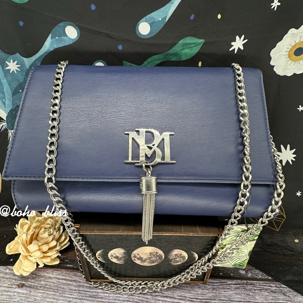 BADGLEY MISCHKA | Navy Blue Crossbody Messenger Bag NWT - Picture 7 of 7